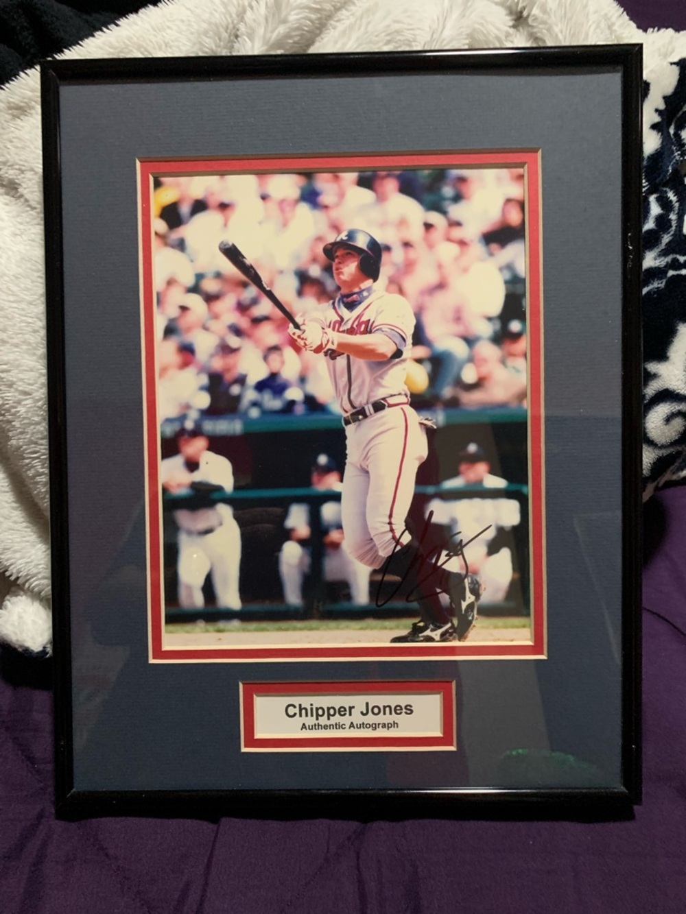 Chipper Jones autographed photo